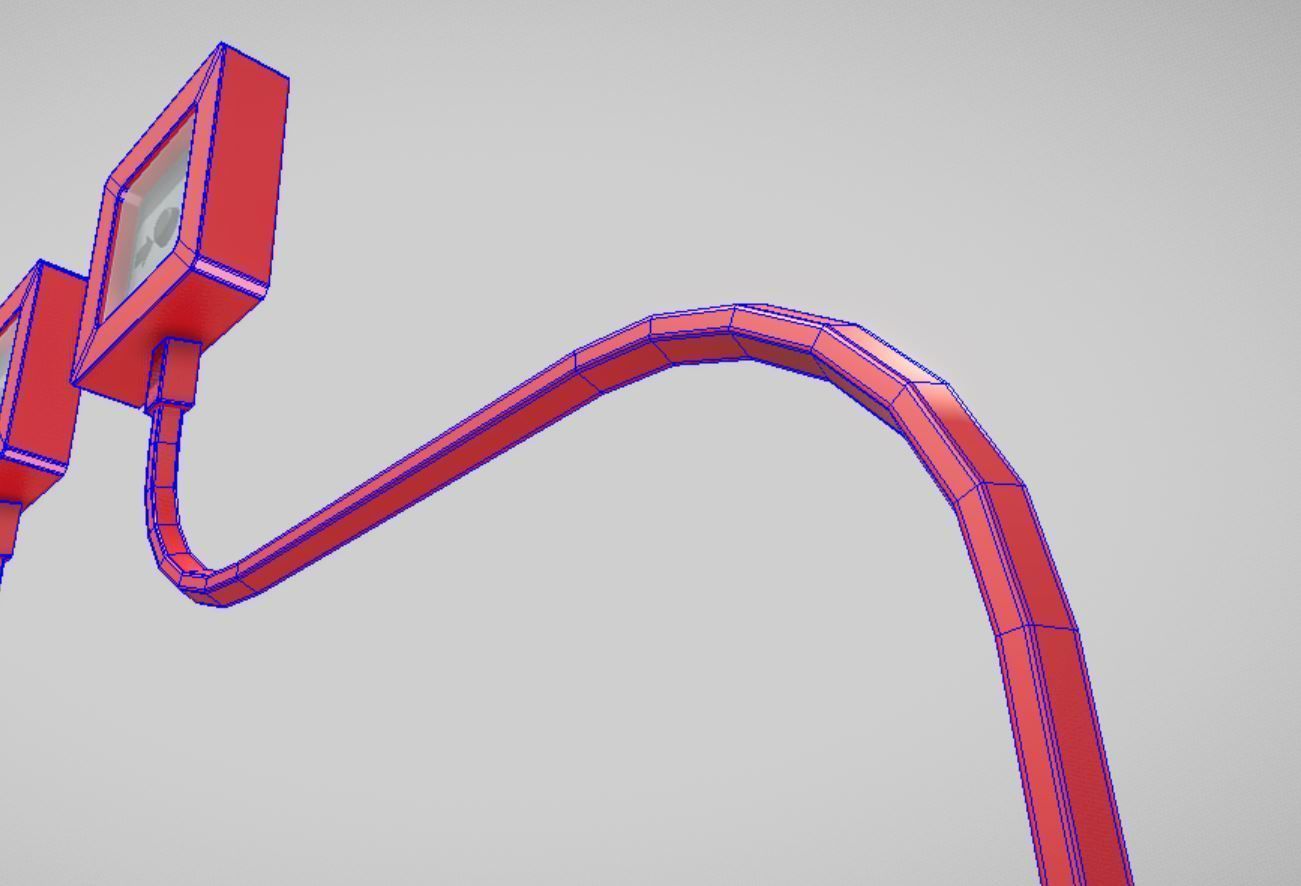 Fire Protection Set with All Hydrants Red and Blue 3D Model Collection_85