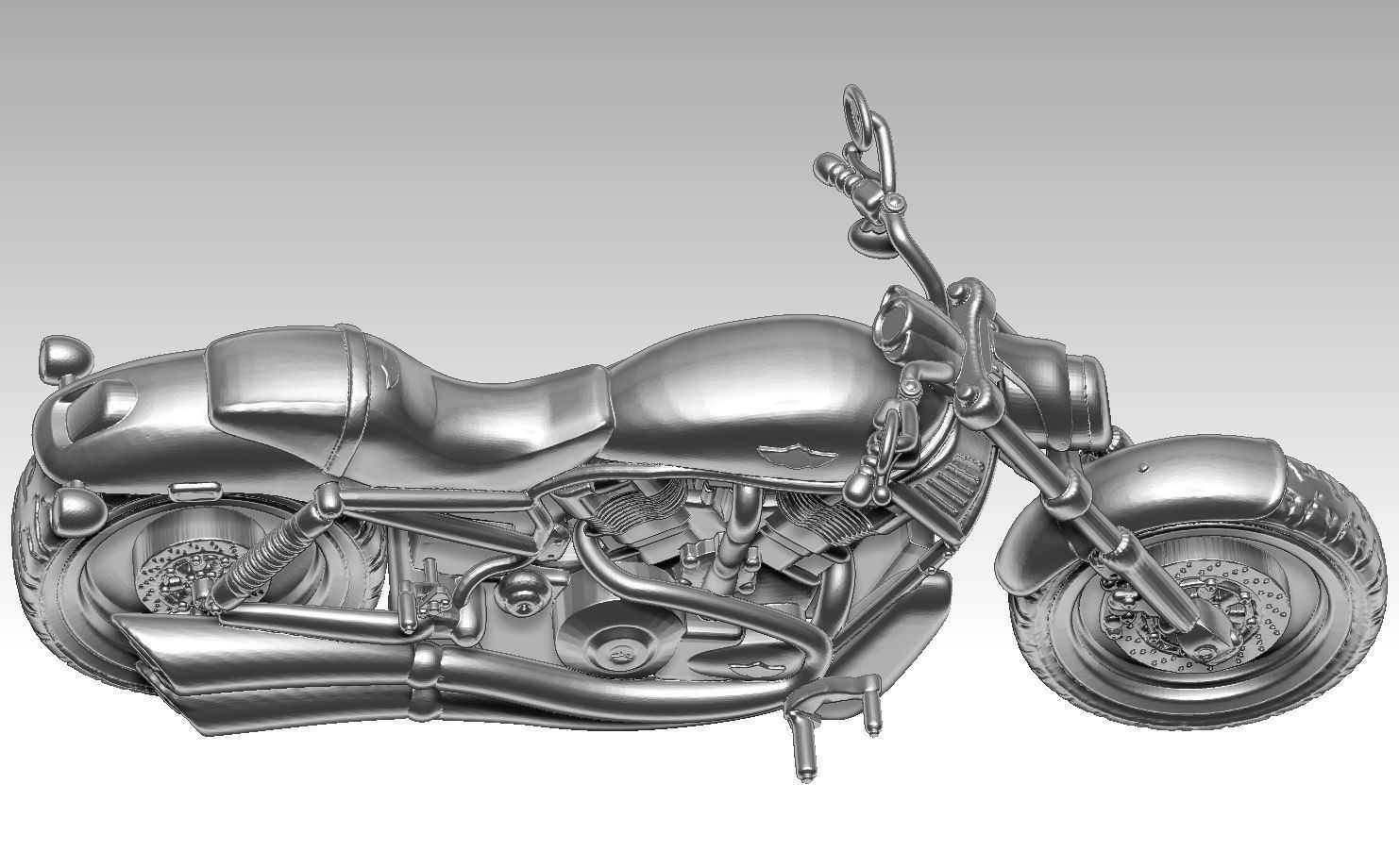 moto biker Vrod full 3d print 3D print model_3