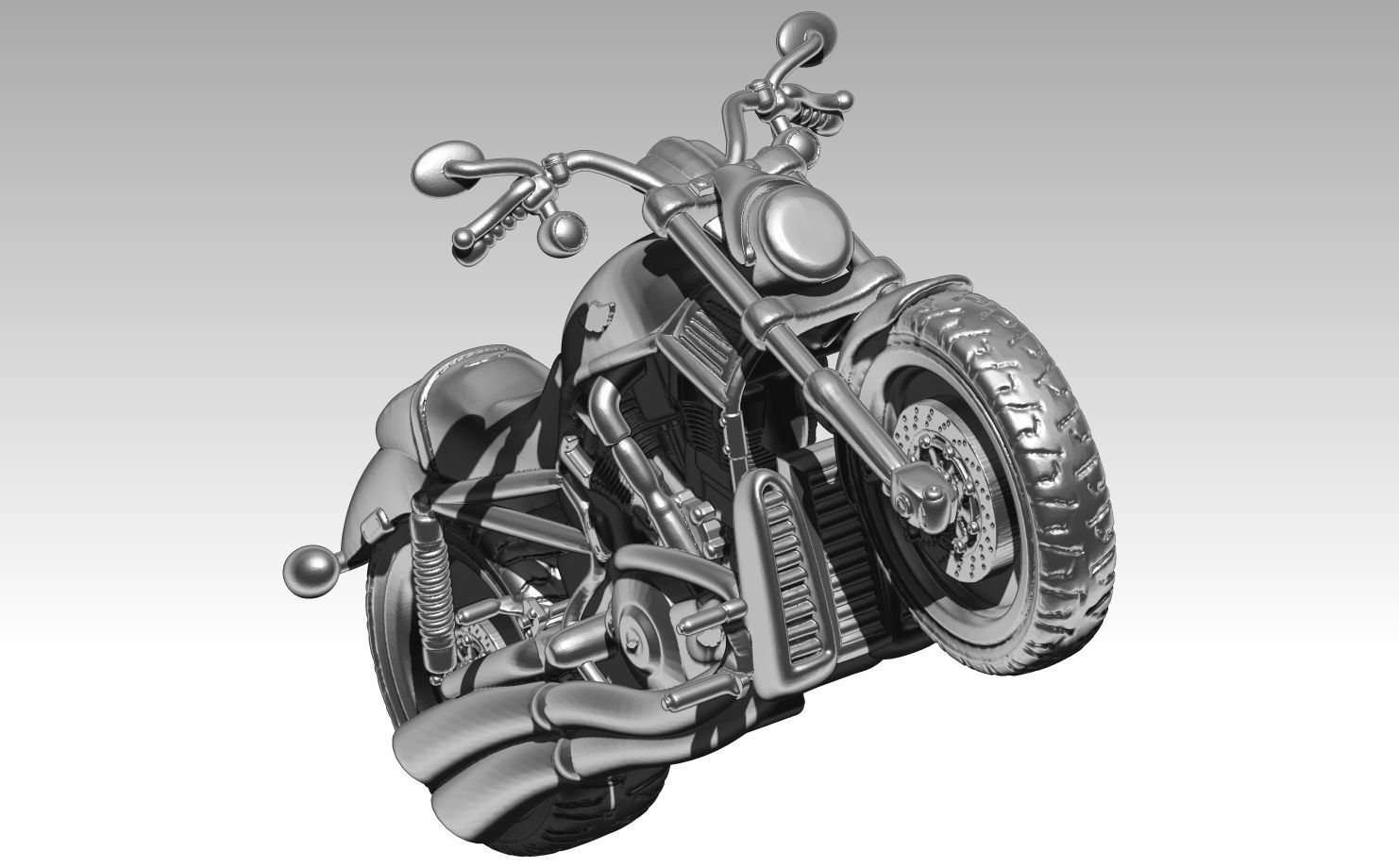 moto biker Vrod full 3d print 3D print model_2