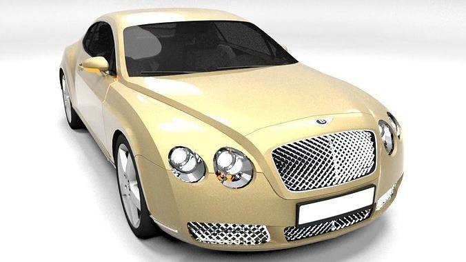 BENTLEY CONTINENTAL 2005 Low-poly 3D model