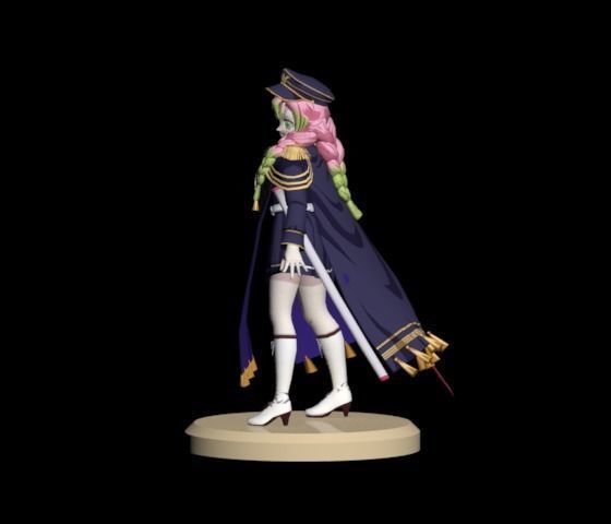 Navy Mitsuri Kanroji 3D Model Low-poly 3D model_10