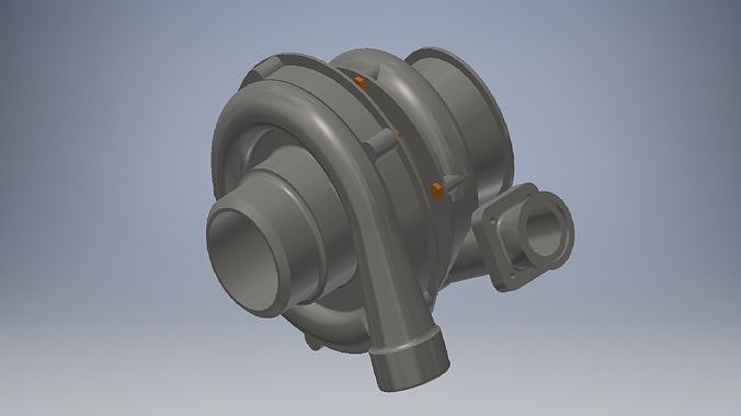 Car turbocharger 3d model 3D model