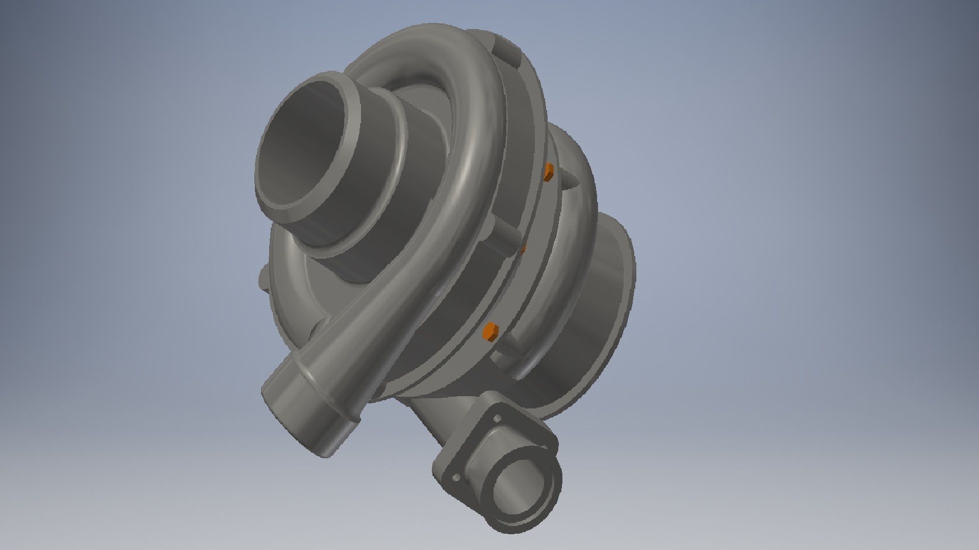 Car turbocharger 3d model 3D model_5