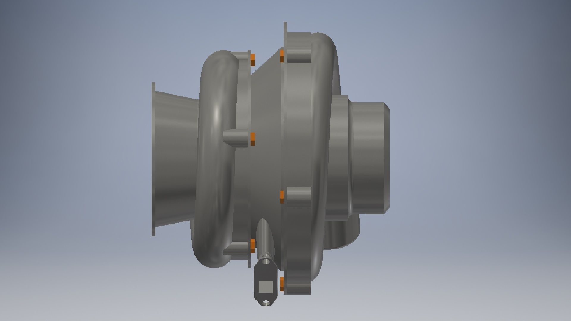 Car turbocharger 3d model 3D model_2