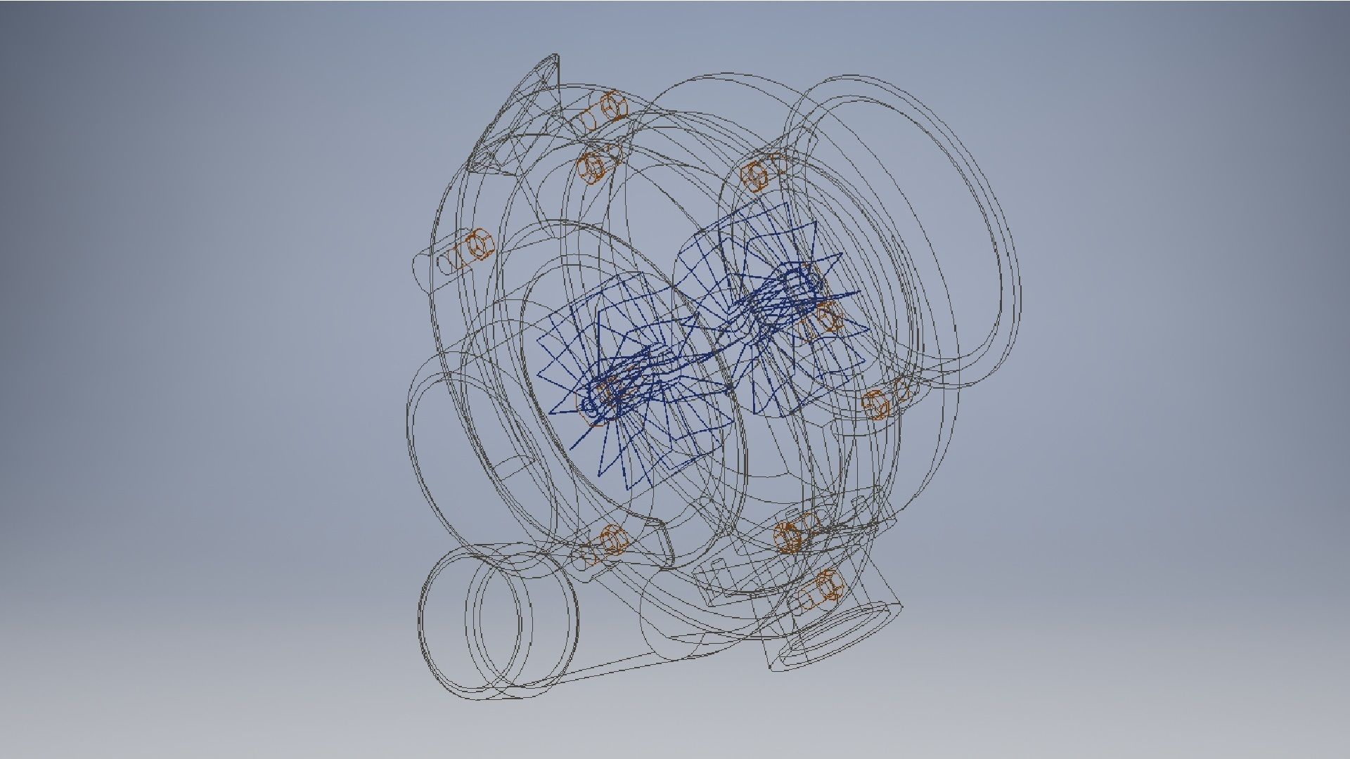 Car turbocharger 3d model 3D model_10
