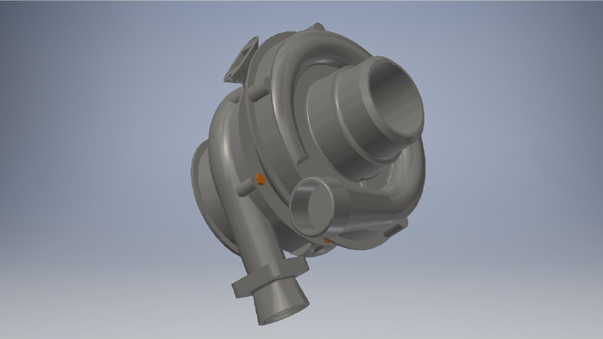 Car turbocharger 3d model 3D model_1