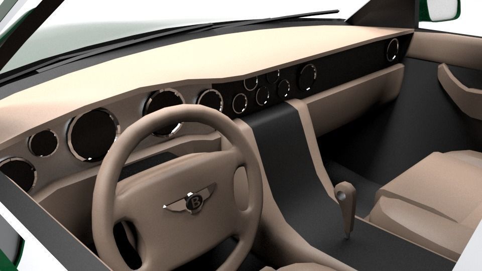 BENTLEY ARNAGE 2005 Low-poly 3D model_8