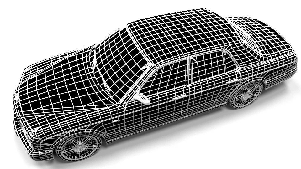 BENTLEY ARNAGE 2005 Low-poly 3D model_7