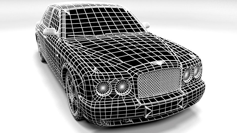BENTLEY ARNAGE 2005 Low-poly 3D model_1