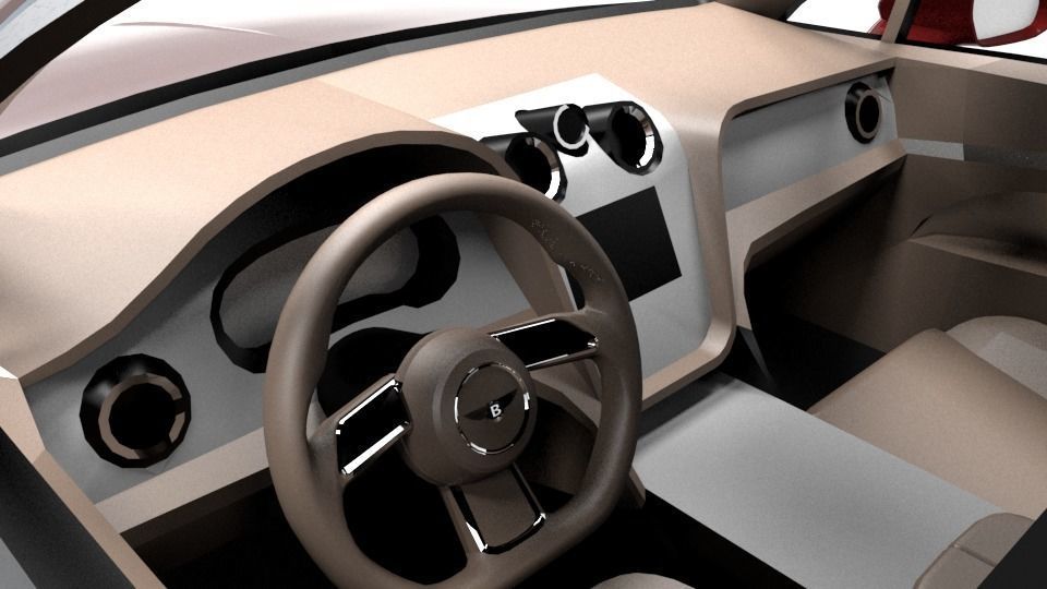 BENTLEY BENTAYGA 2017 Low-poly 3D model_8