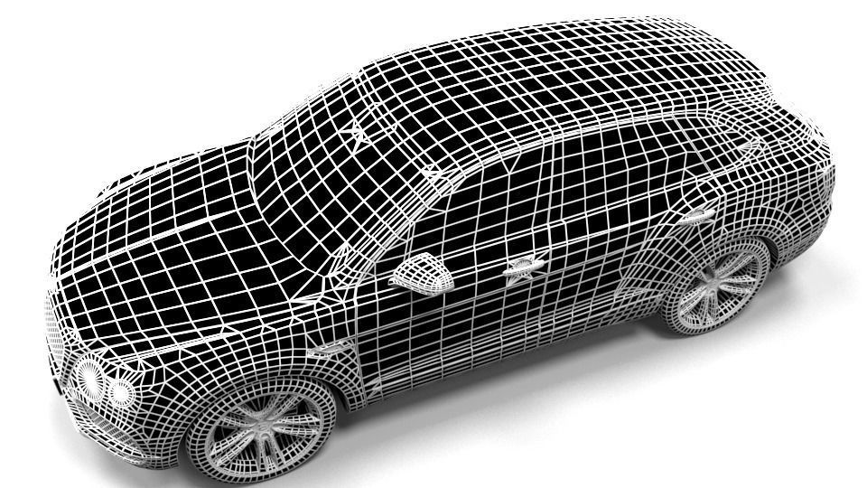BENTLEY BENTAYGA 2017 Low-poly 3D model_7
