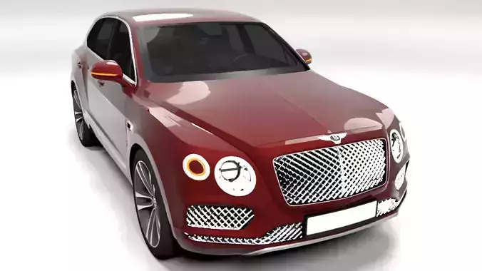 BENTLEY BENTAYGA 2017 Low-poly 3D model