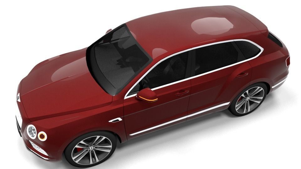 BENTLEY BENTAYGA 2017 Low-poly 3D model_6