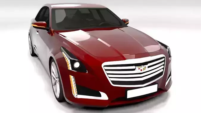 CADILLAC CTS Low-poly 3D model