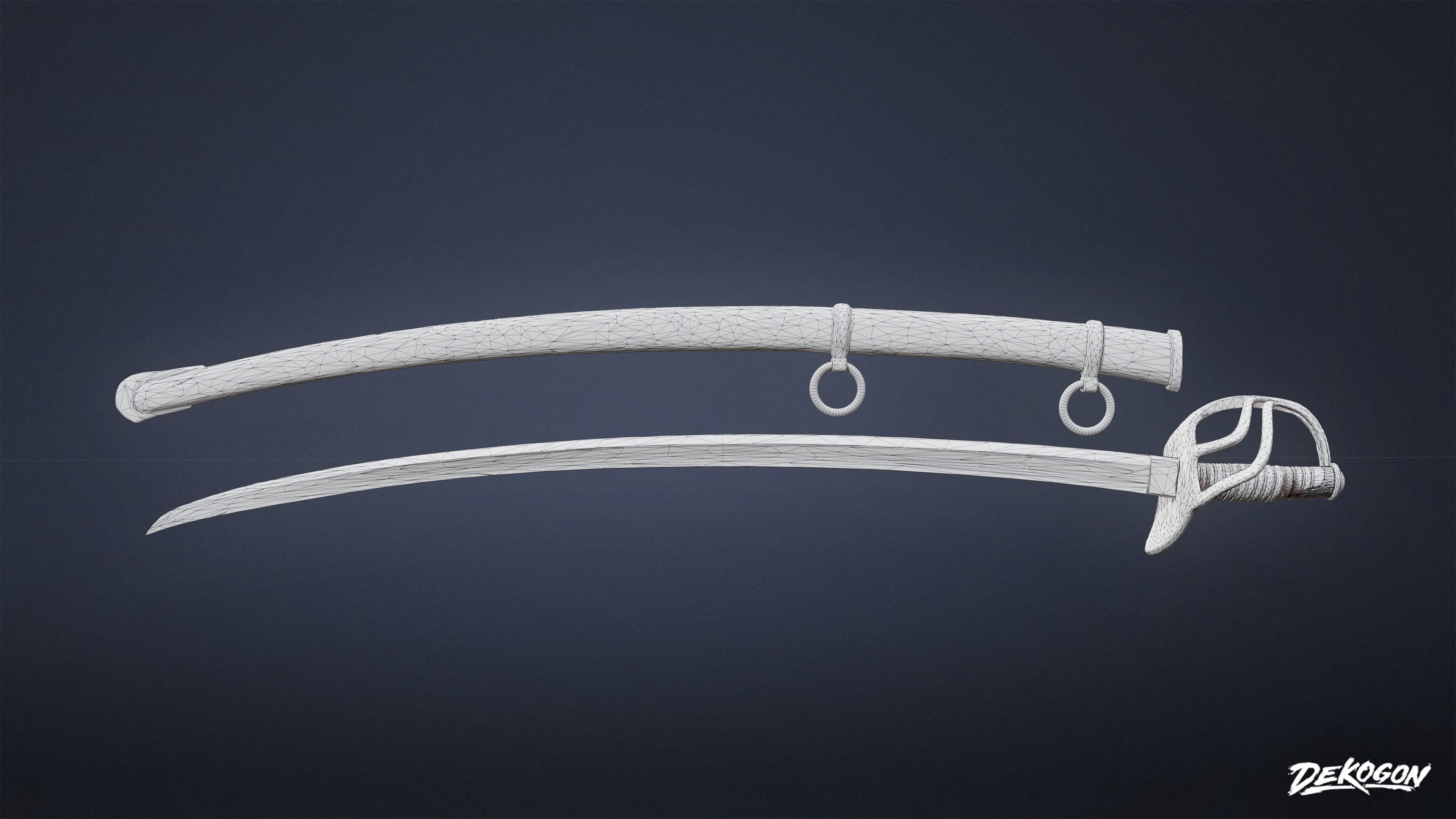 PIRATES - Swords 01 - NANITE Low-poly 3D model_9