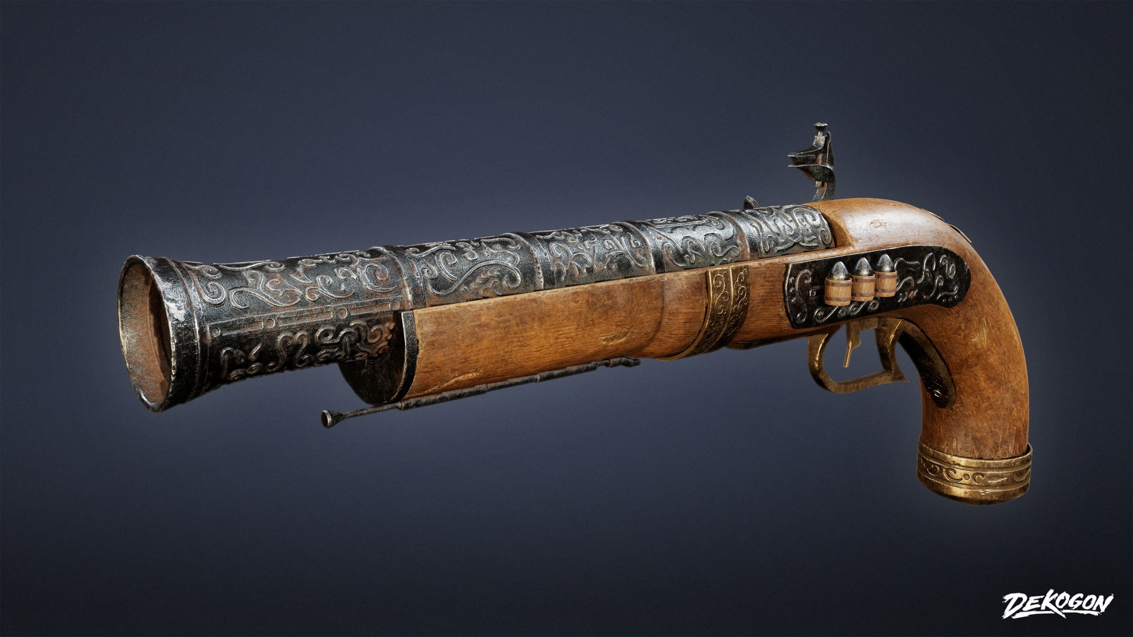 PIRATES - Musket 02 - NANITE 3D model_10