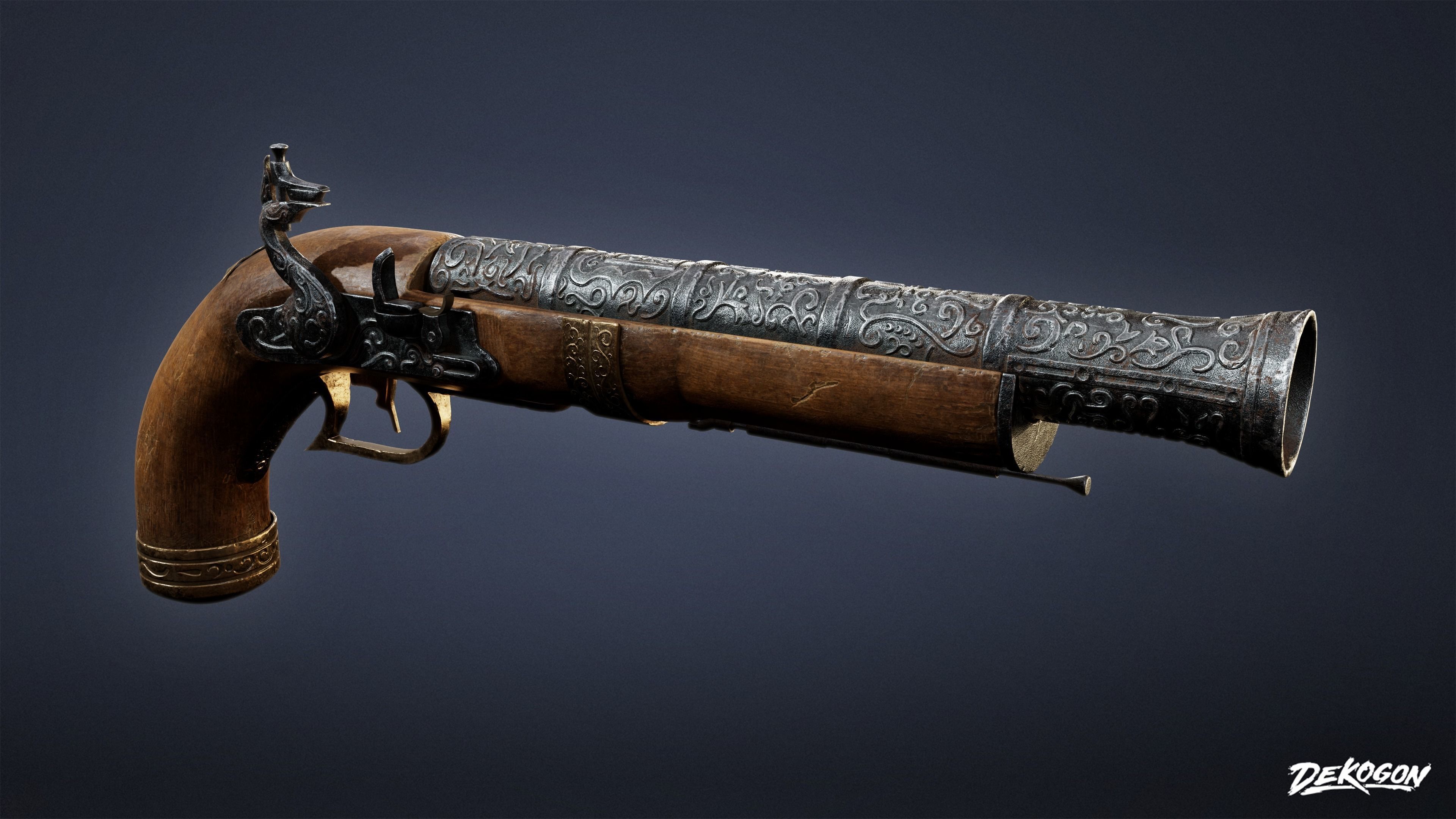 PIRATES - Musket 02 - NANITE 3D model_12