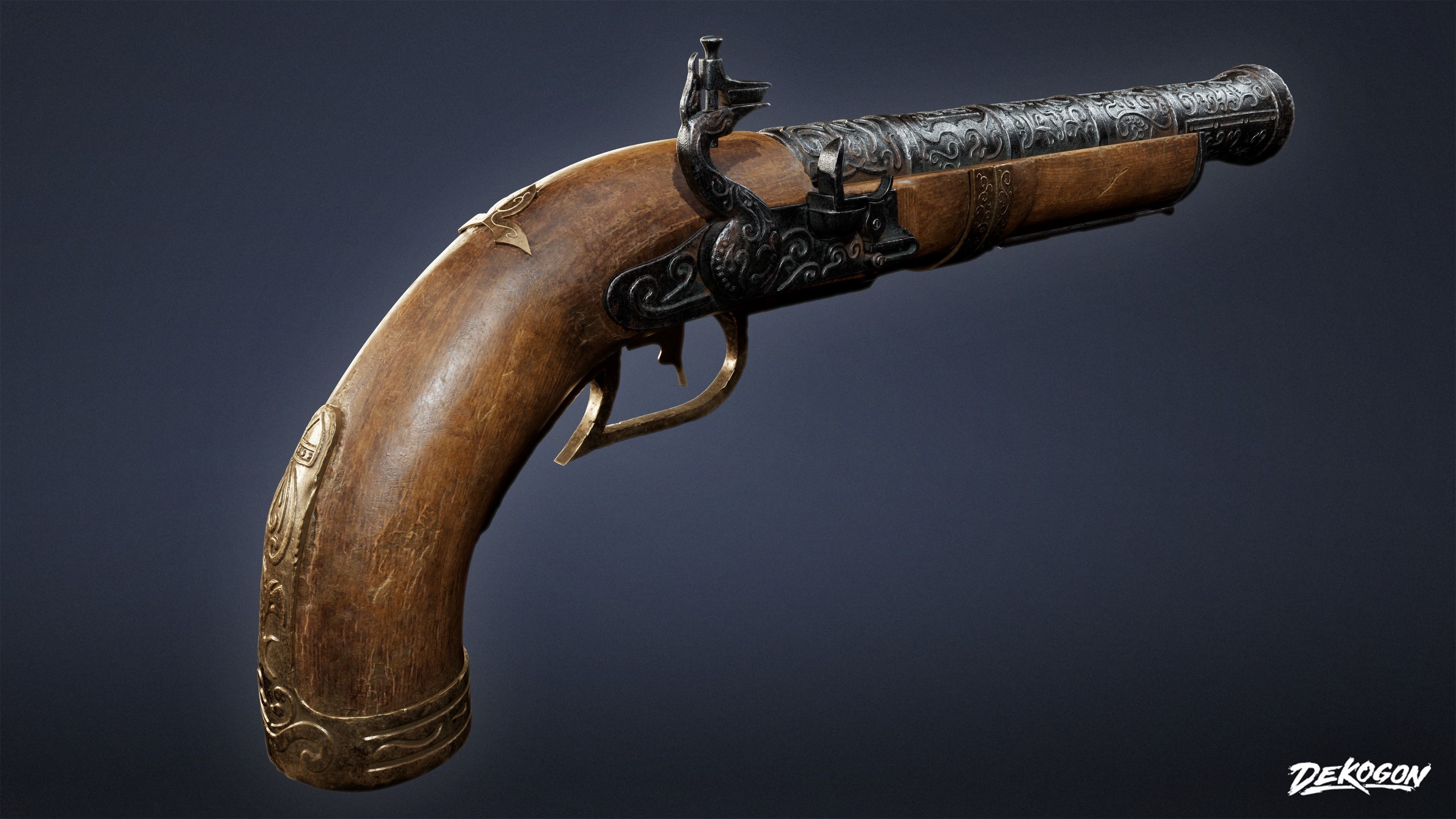 PIRATES - Musket 02 - NANITE 3D model_5