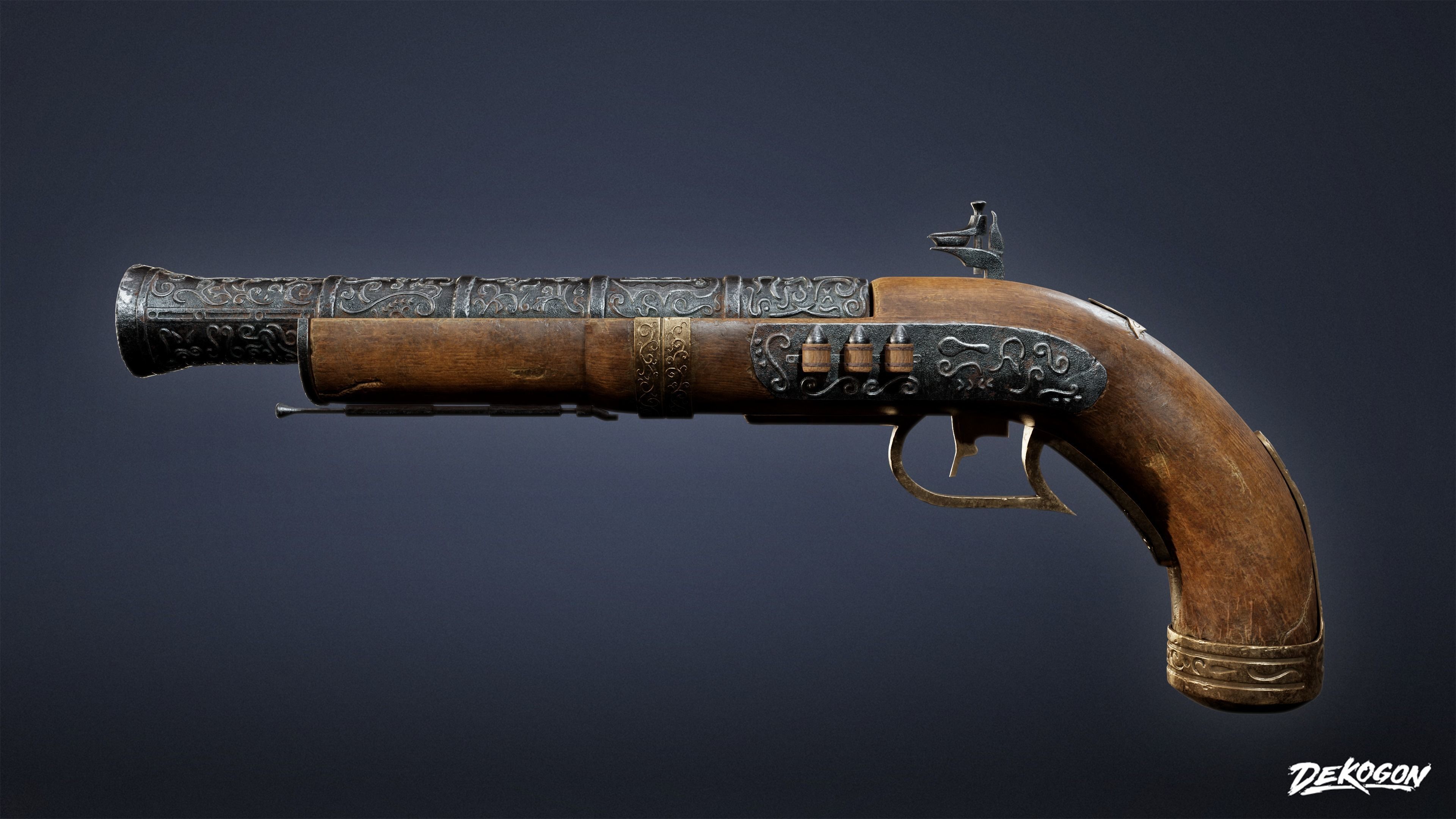 PIRATES - Musket 02 - NANITE 3D model_4