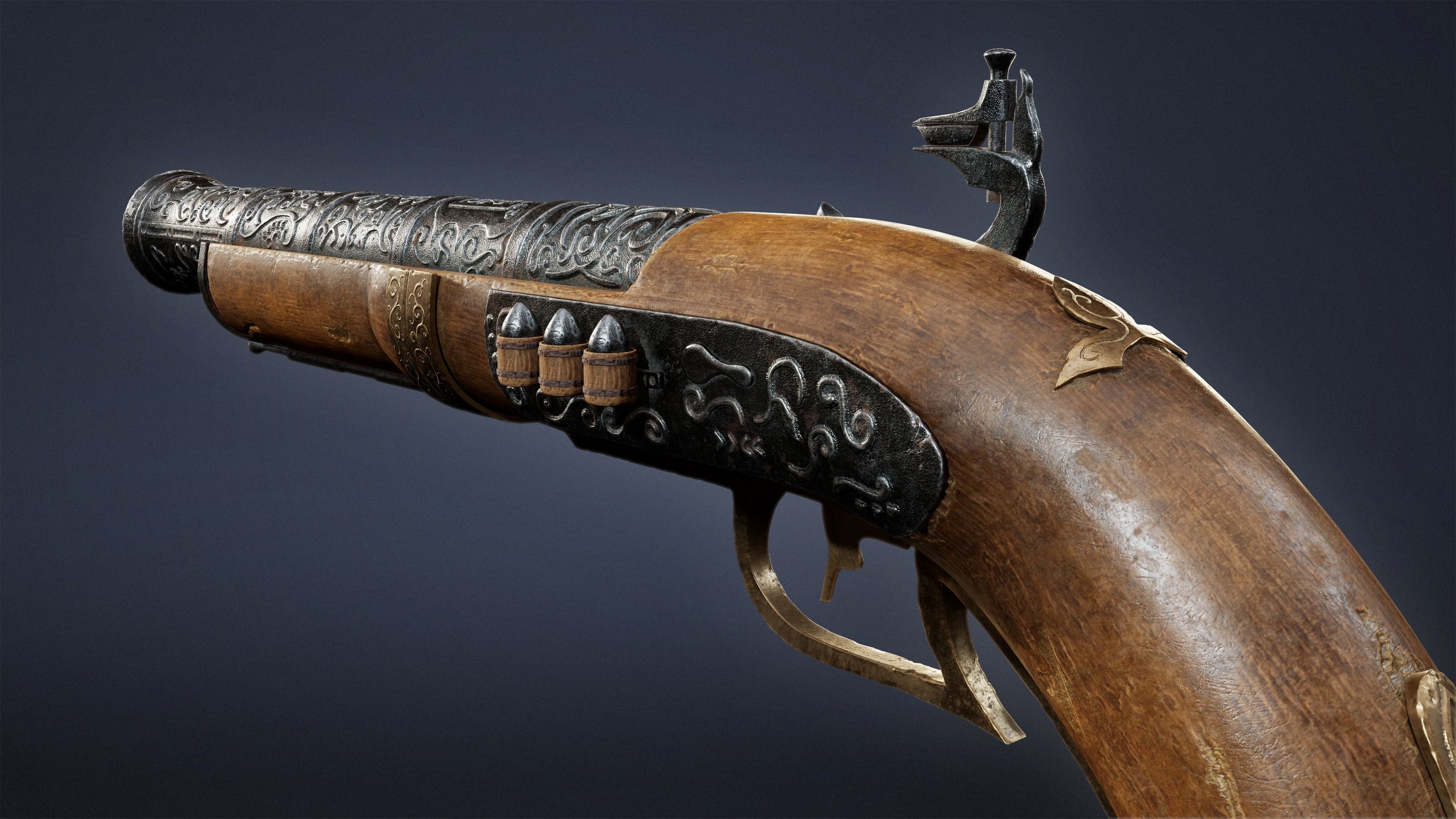 PIRATES - Musket 02 - NANITE 3D model_6