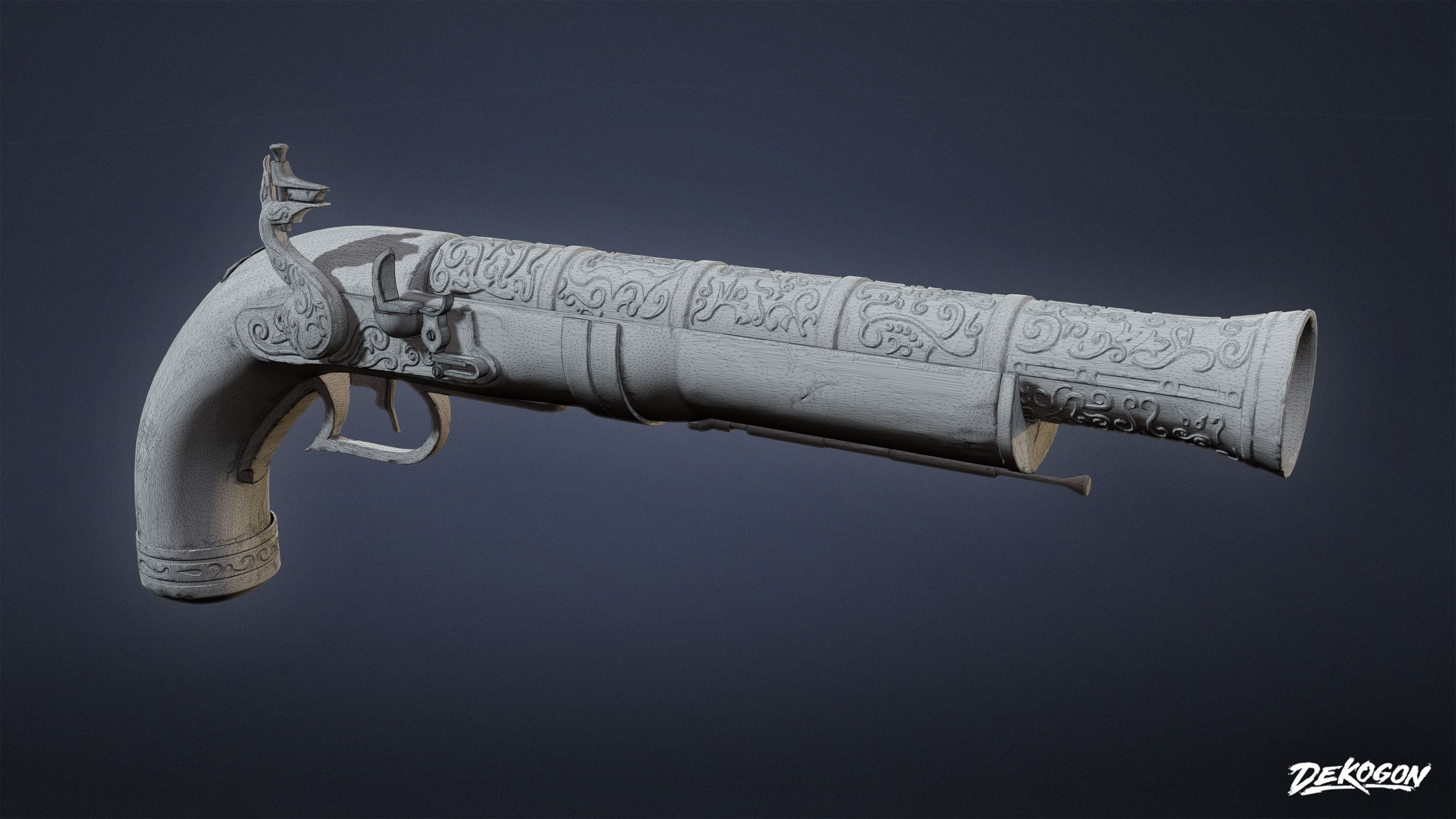 PIRATES - Musket 02 - NANITE 3D model_1