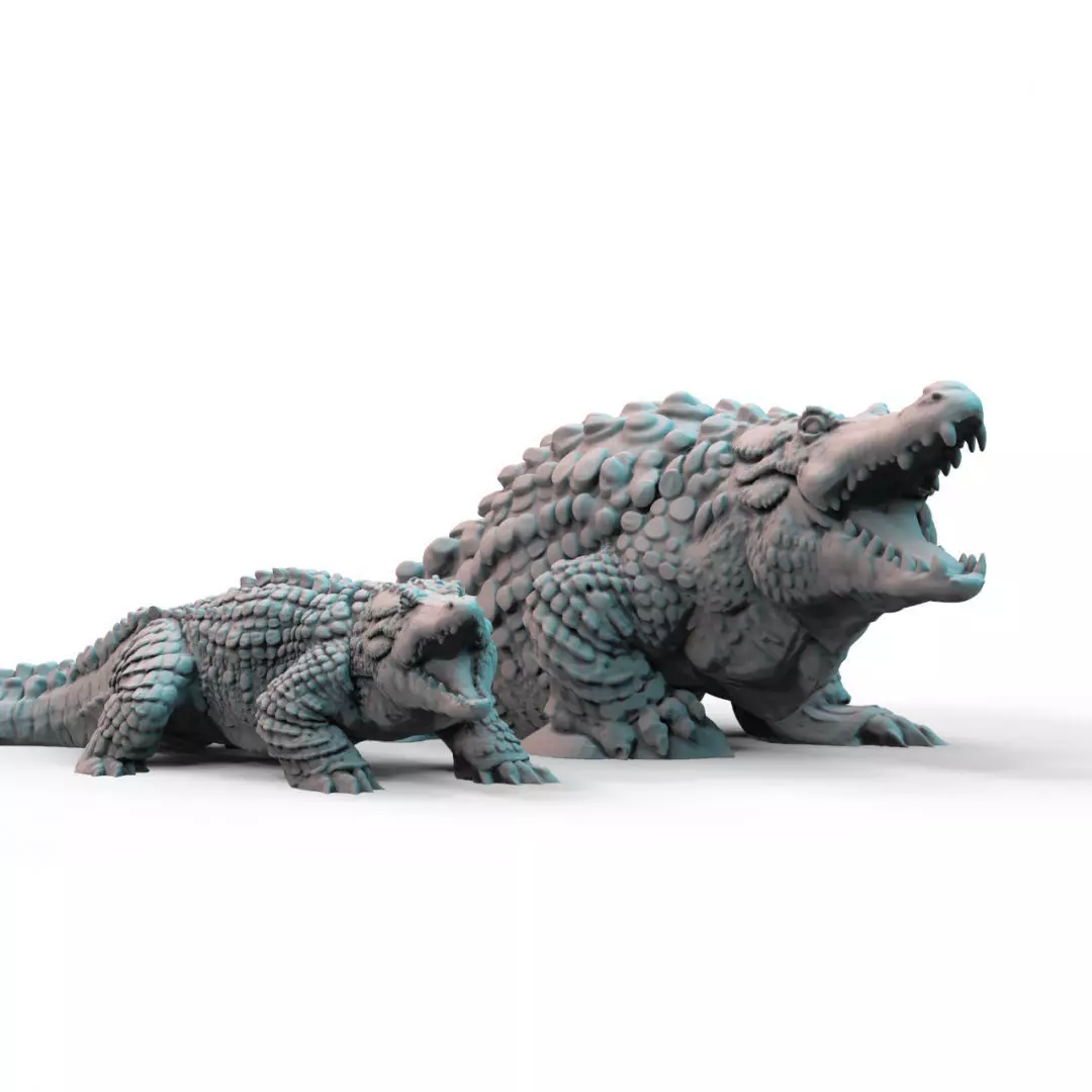 Alligators 3D print model_0