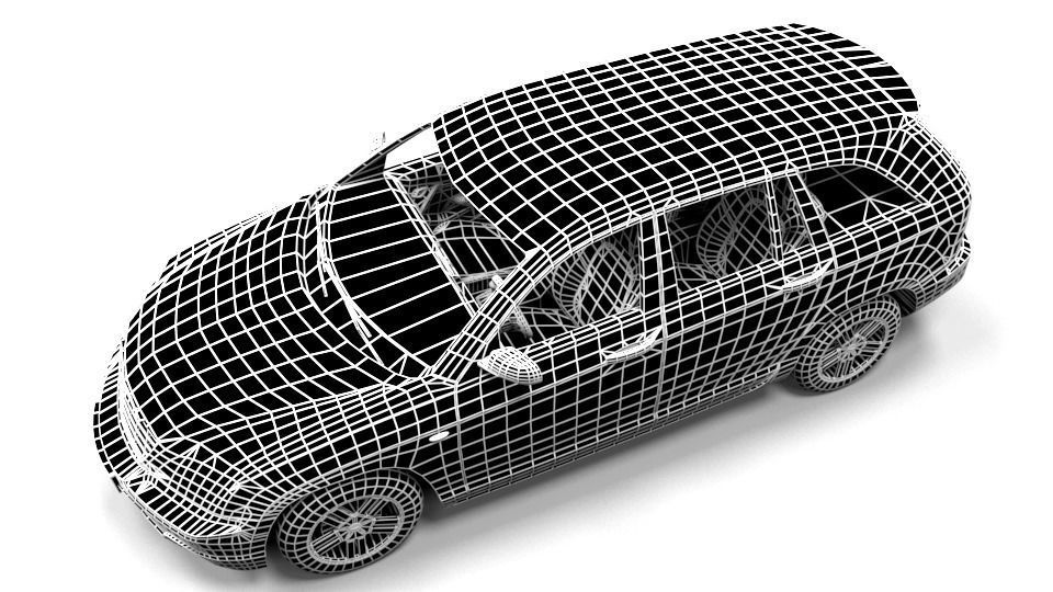 CHRYSLER PACIFICA 2003 Low-poly 3D model_7