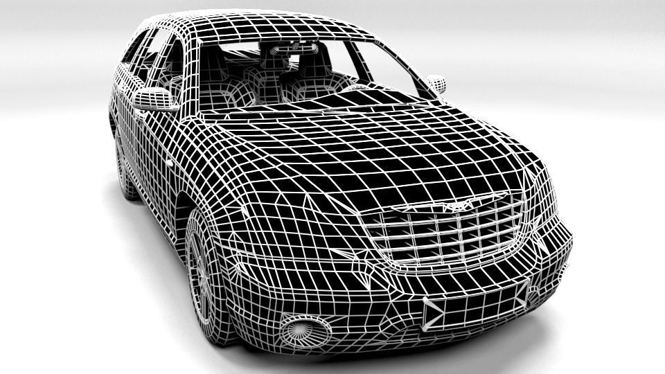 CHRYSLER PACIFICA 2003 Low-poly 3D model_1
