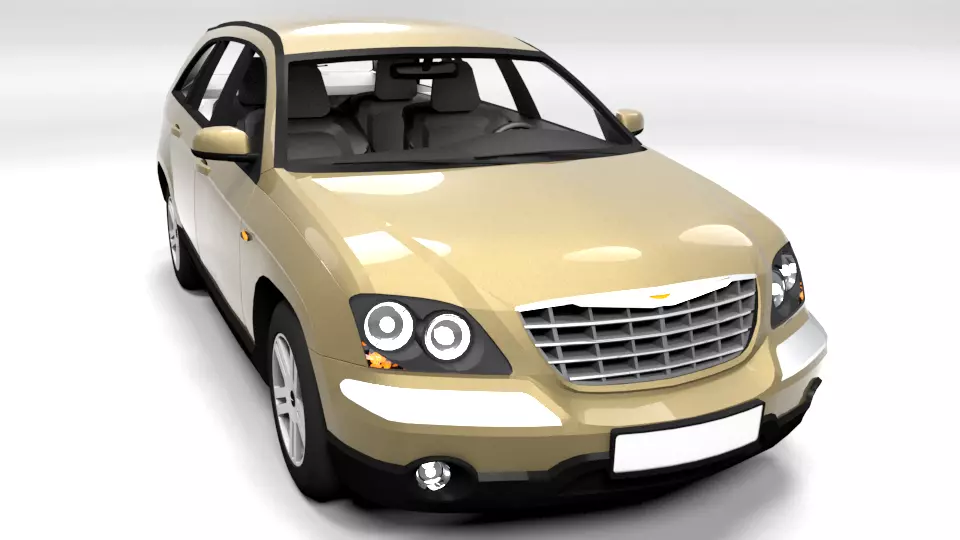 CHRYSLER PACIFICA 2003 Low-poly 3D model_0
