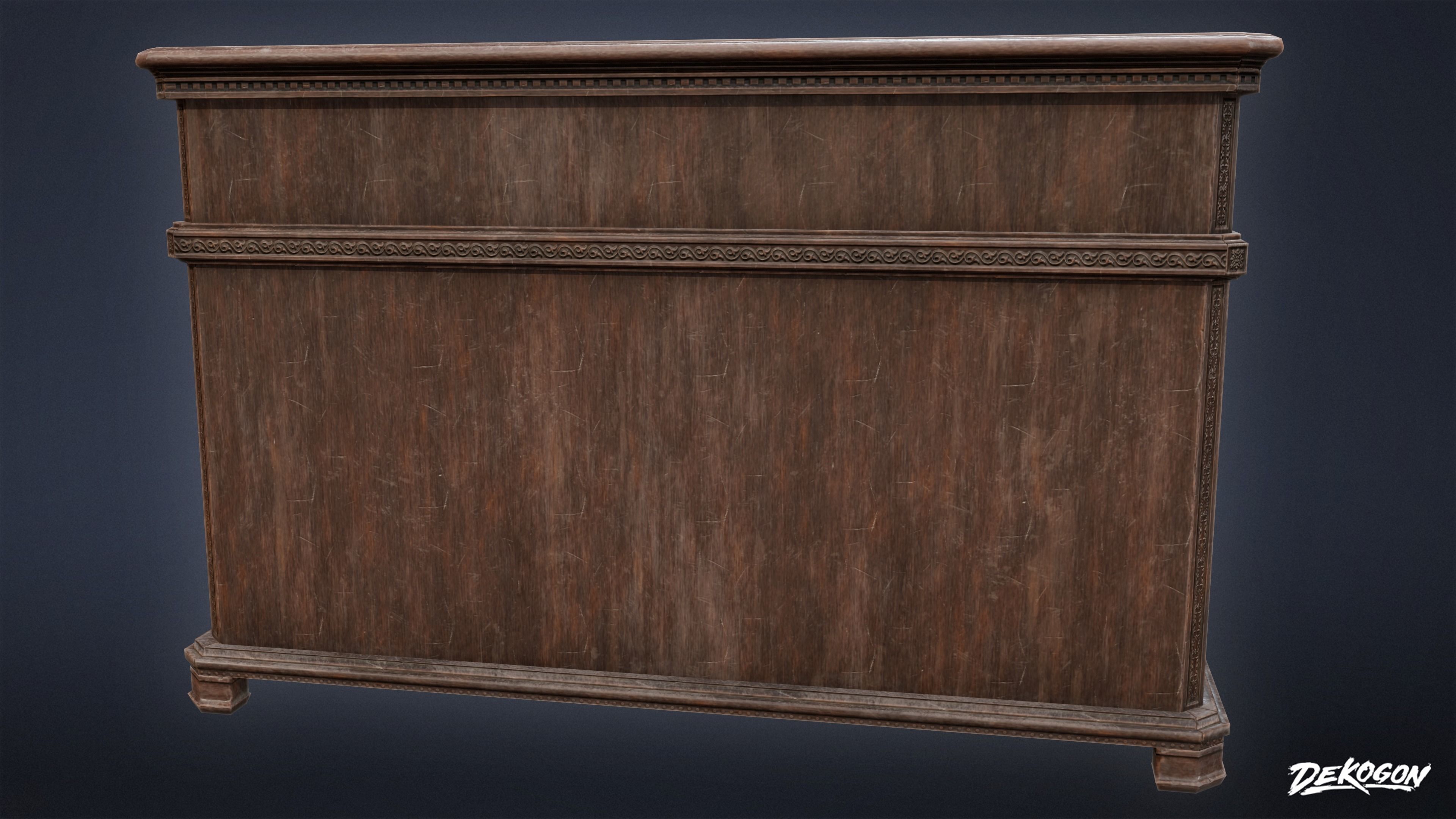 PIRATES - Victorian Dresser 01 - NANITE AND LOW POLY Low-poly 3D model_8
