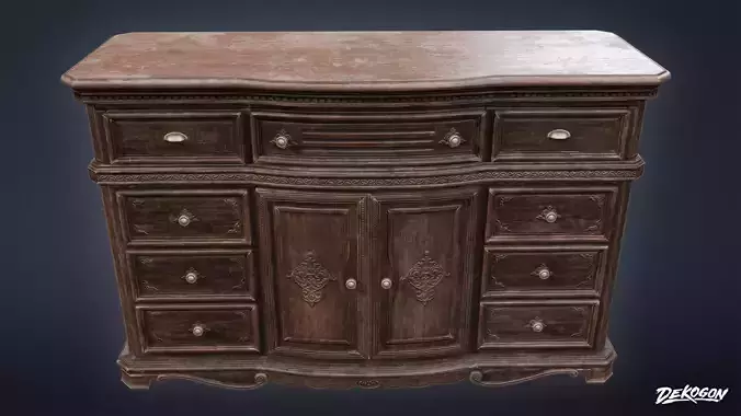 PIRATES - Victorian Dresser 01 - NANITE AND LOW POLY