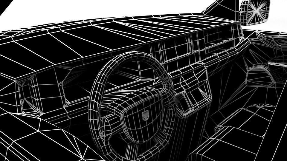 DODGE RAM DK 2005 Low-poly 3D model_9