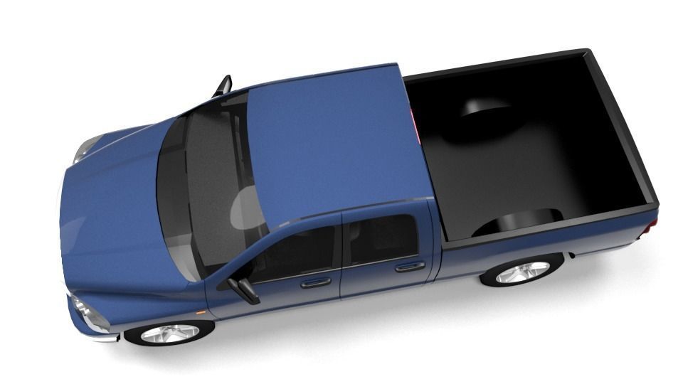 DODGE RAM DK 2005 Low-poly 3D model_6