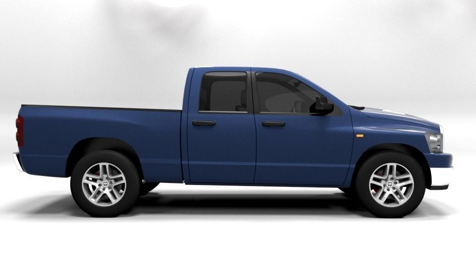 DODGE RAM DK 2005 Low-poly 3D model_4