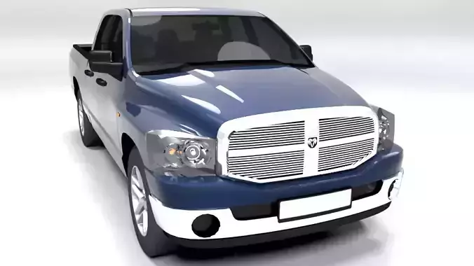 DODGE RAM DK 2005 Low-poly 3D model