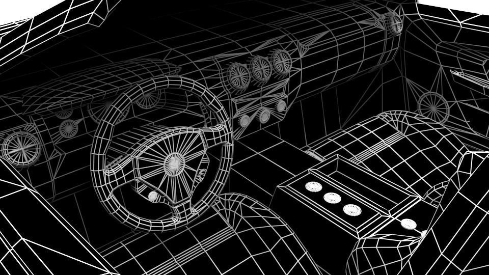 FERRARI F430 Low-poly 3D model_9