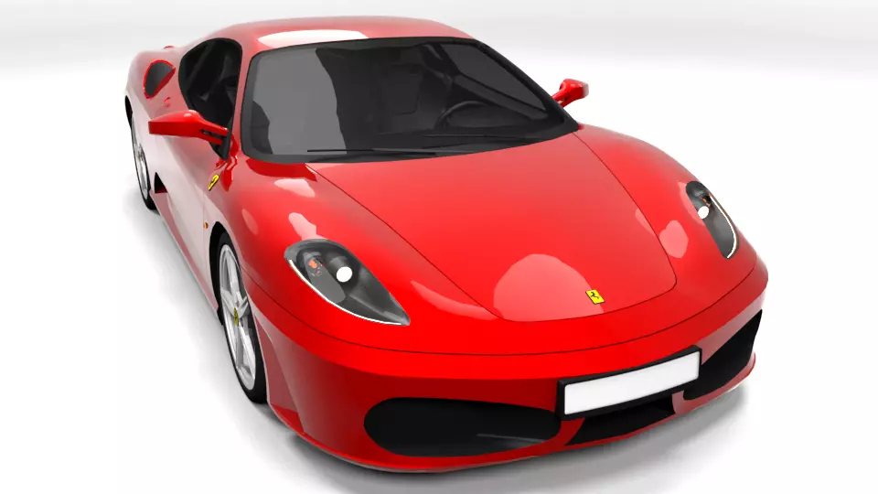 FERRARI F430 Low-poly 3D model_0
