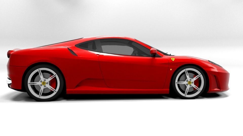 FERRARI F430 Low-poly 3D model_4