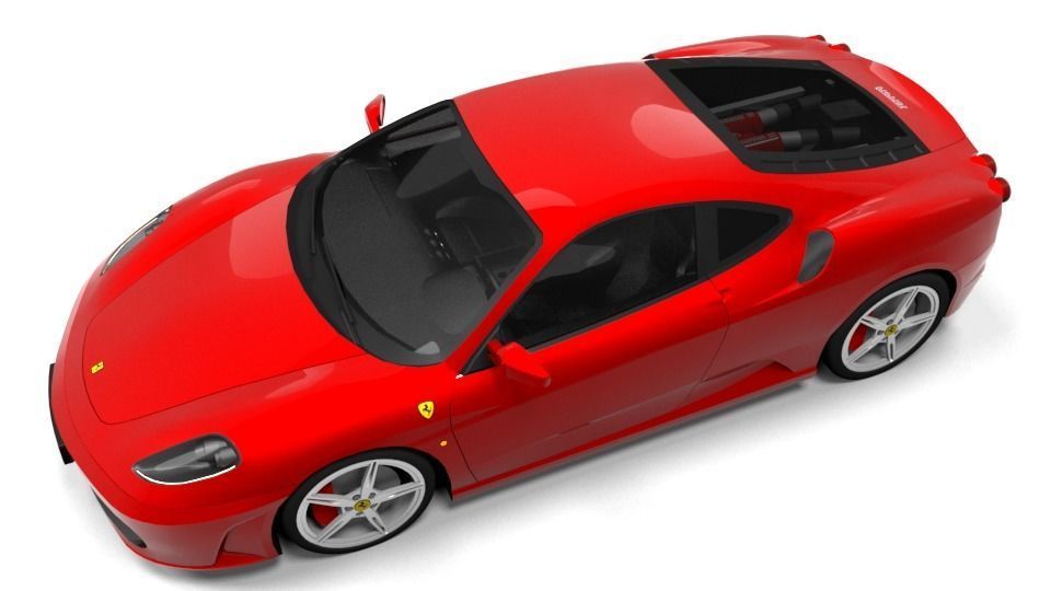 FERRARI F430 Low-poly 3D model_6