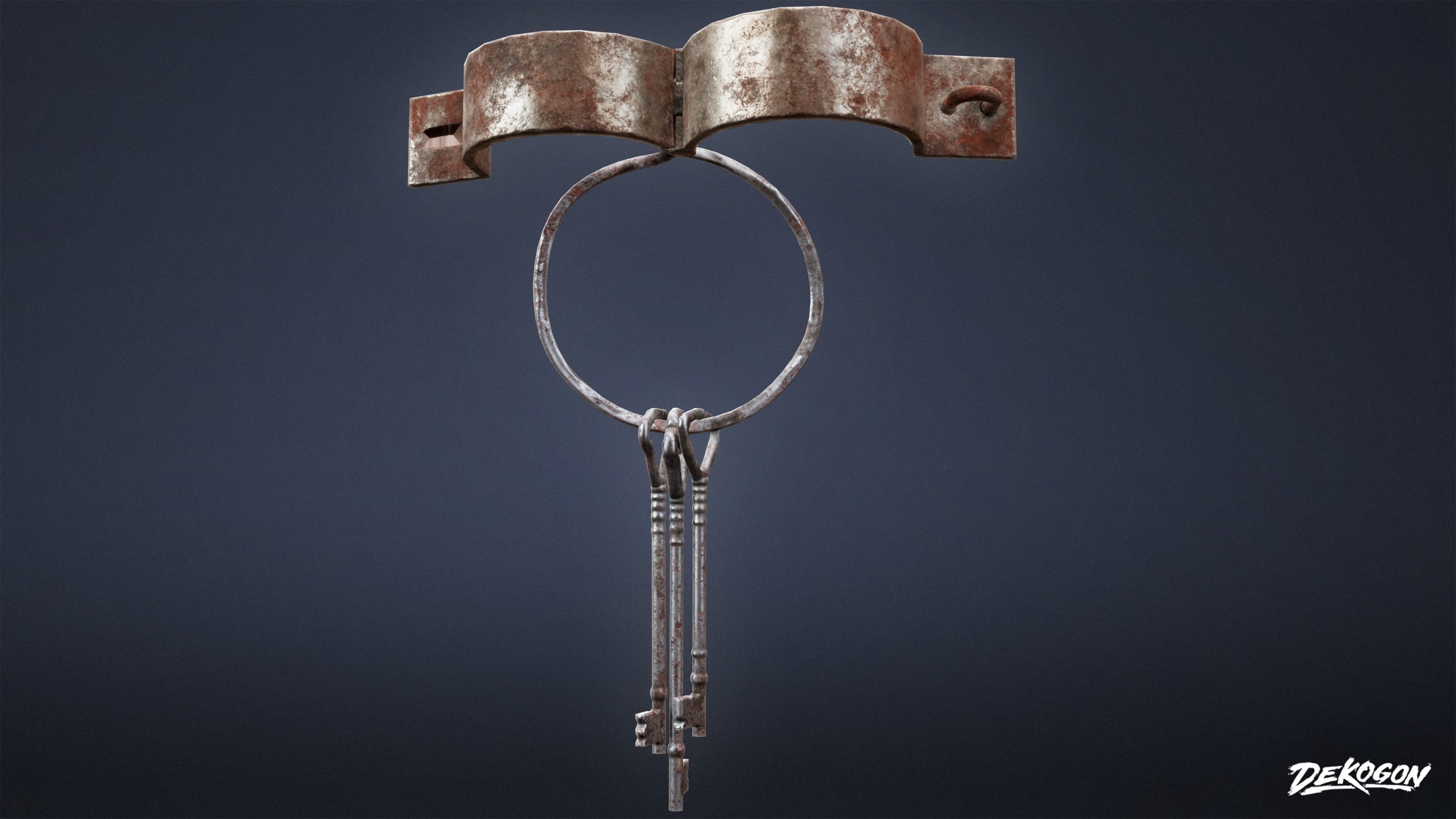 PIRATES - Shackle Chains 01 - NANITE AND LOW POLY Low-poly 3D model_17
