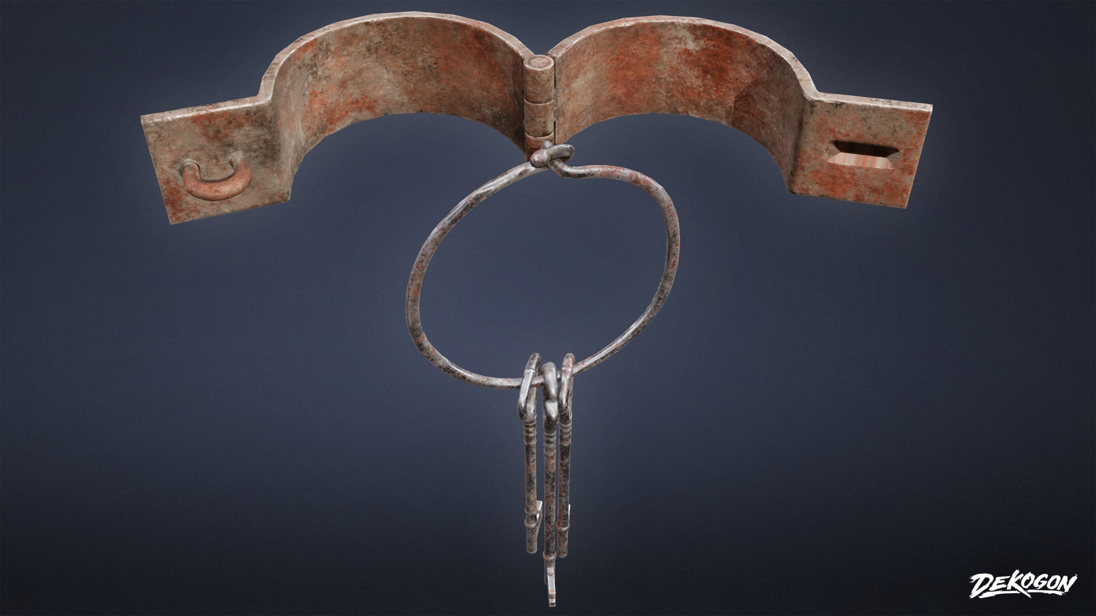 PIRATES - Shackle Chains 01 - NANITE AND LOW POLY Low-poly 3D model_18