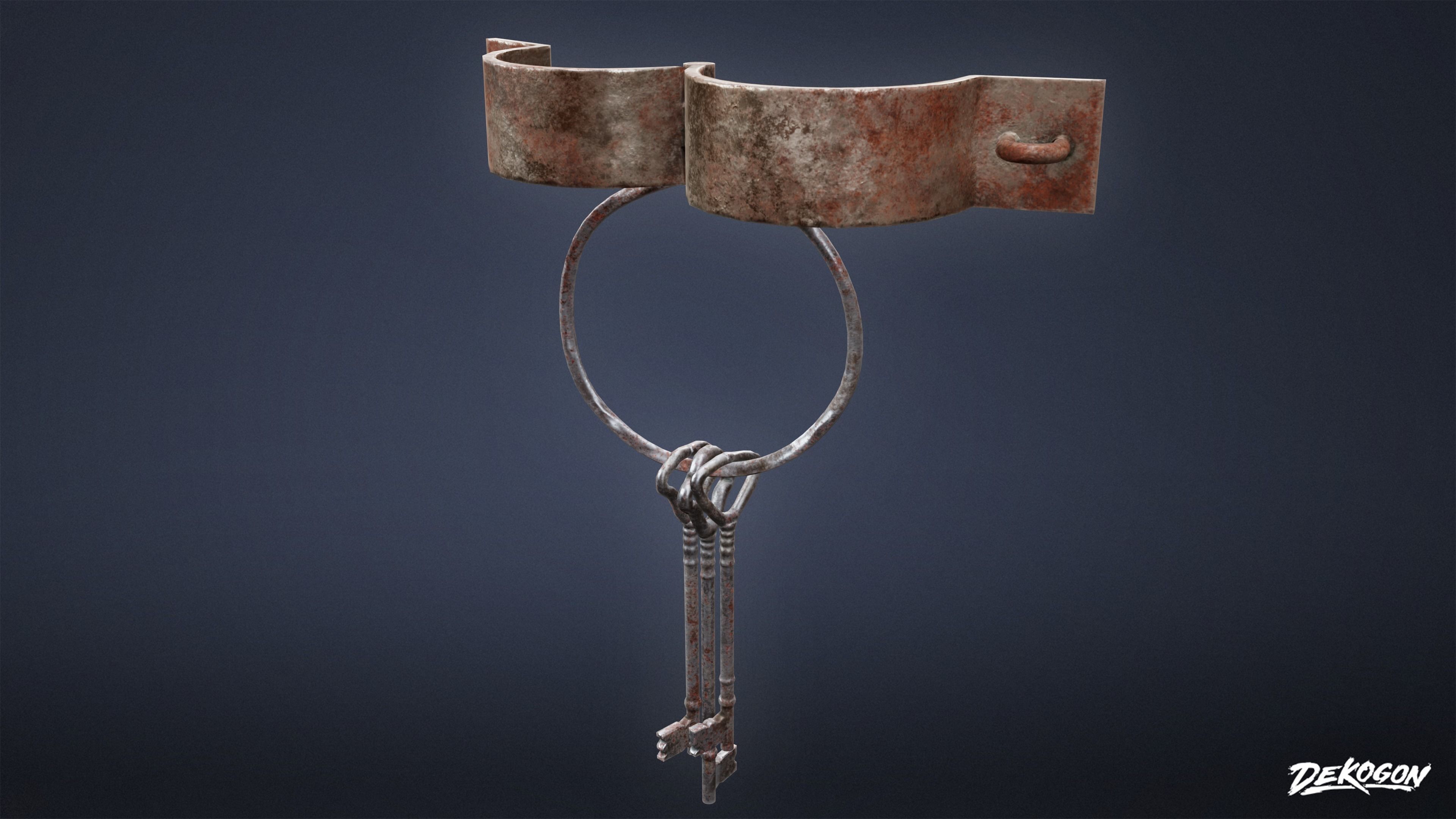 PIRATES - Shackle Chains 01 - NANITE AND LOW POLY Low-poly 3D model_15