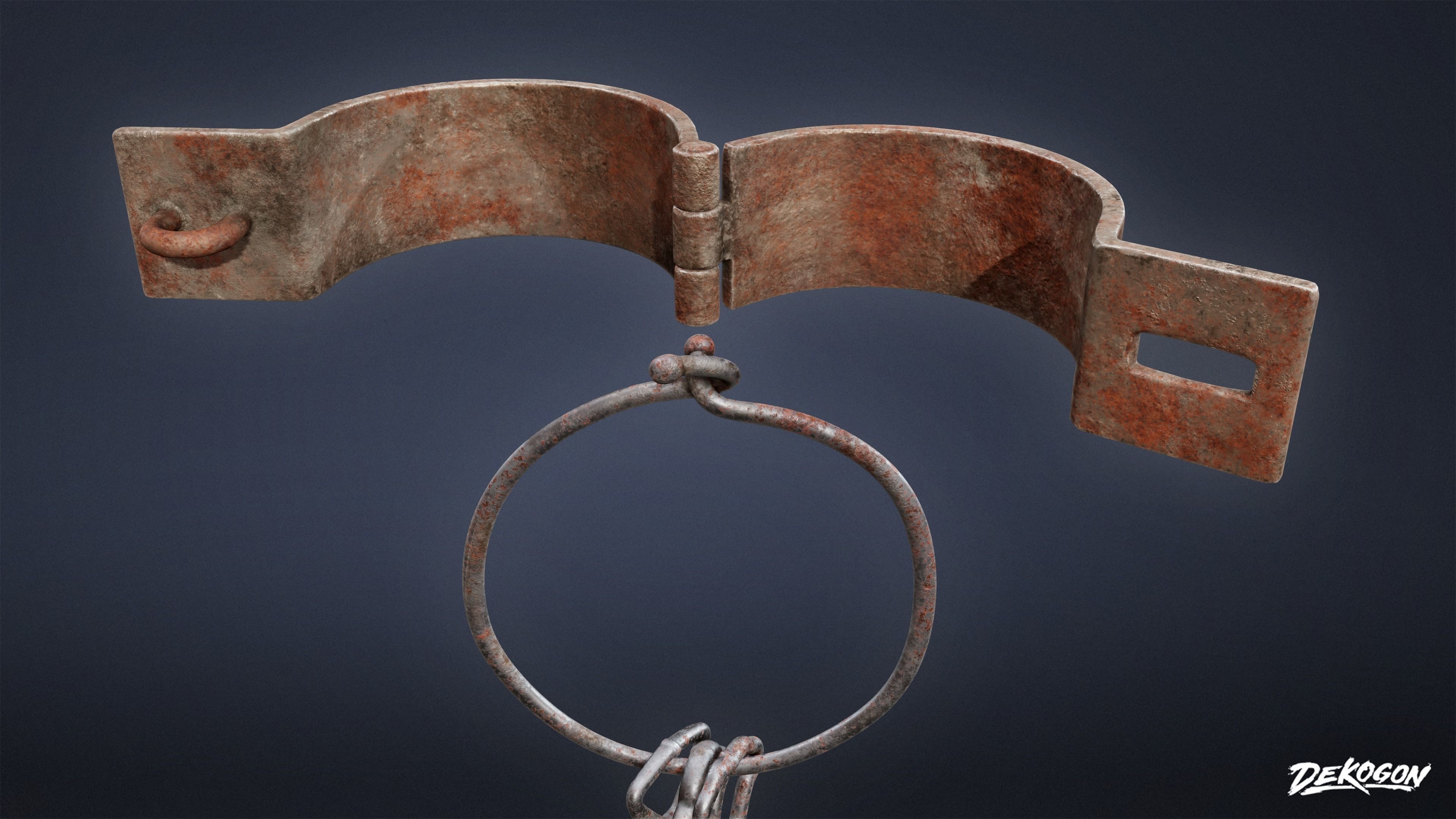 PIRATES - Shackle Chains 01 - NANITE AND LOW POLY Low-poly 3D model_27