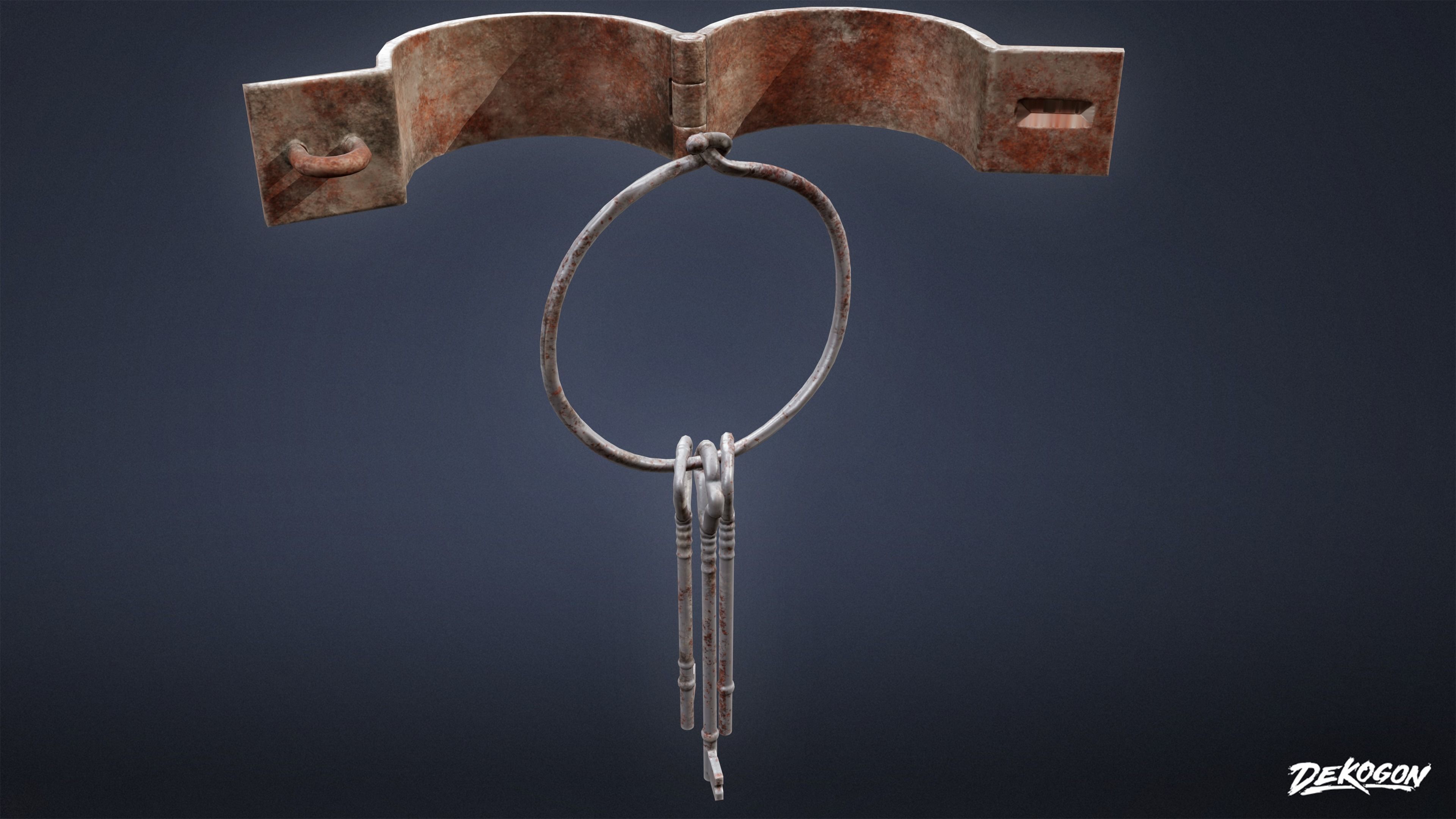 PIRATES - Shackle Chains 01 - NANITE AND LOW POLY Low-poly 3D model_14