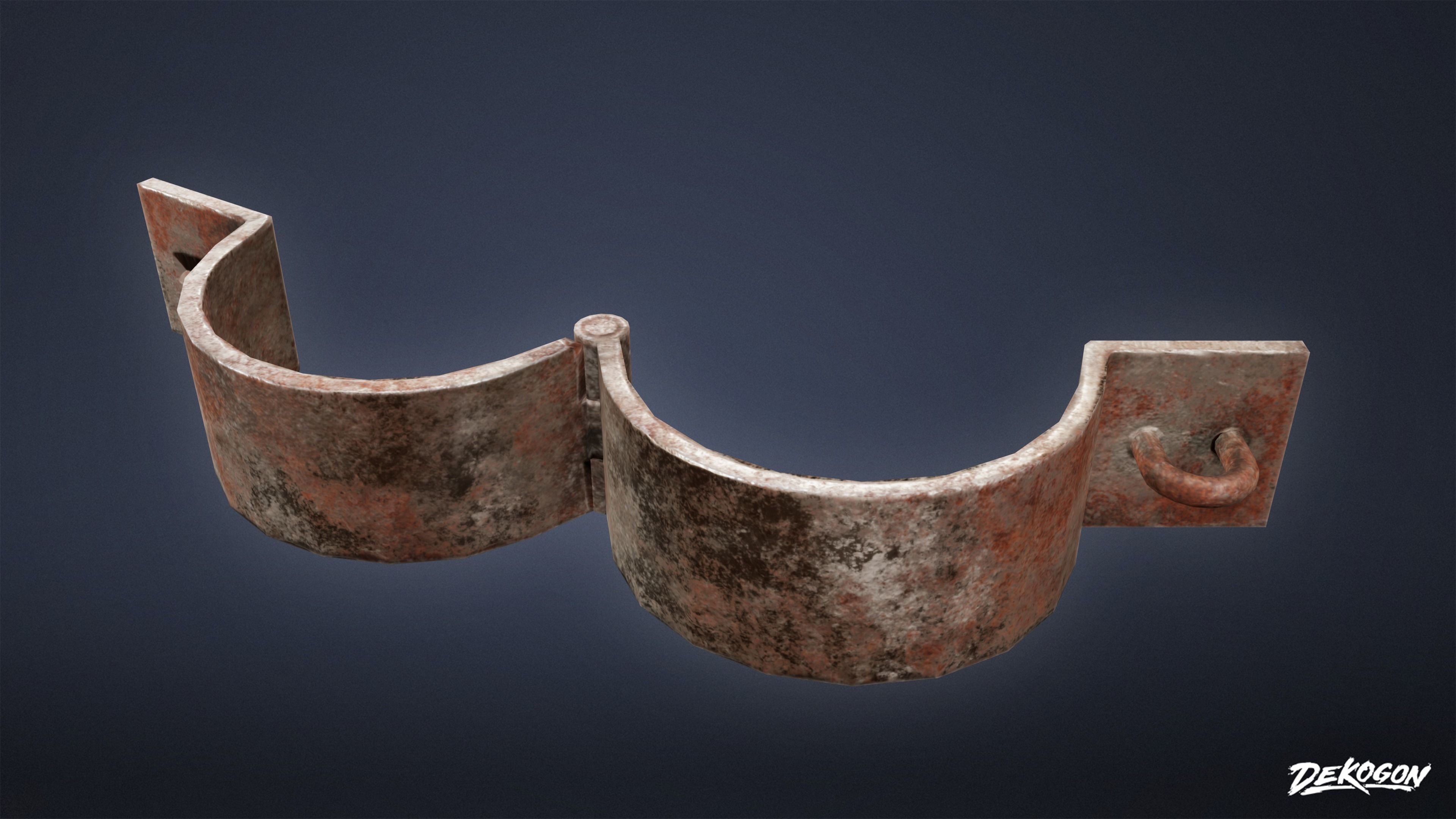 PIRATES - Shackle Chains 01 - NANITE AND LOW POLY Low-poly 3D model_19