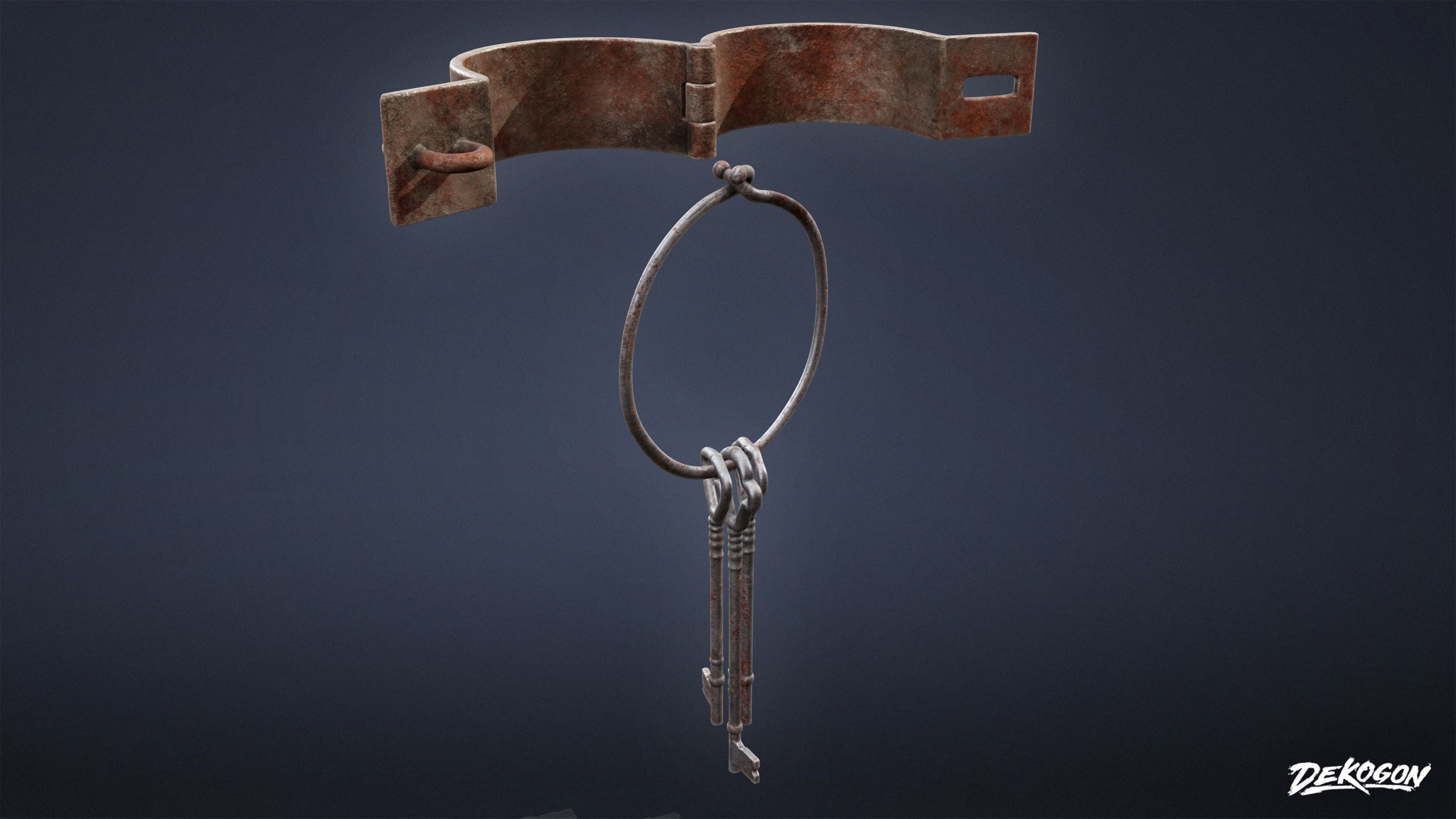 PIRATES - Shackle Chains 01 - NANITE AND LOW POLY Low-poly 3D model_31