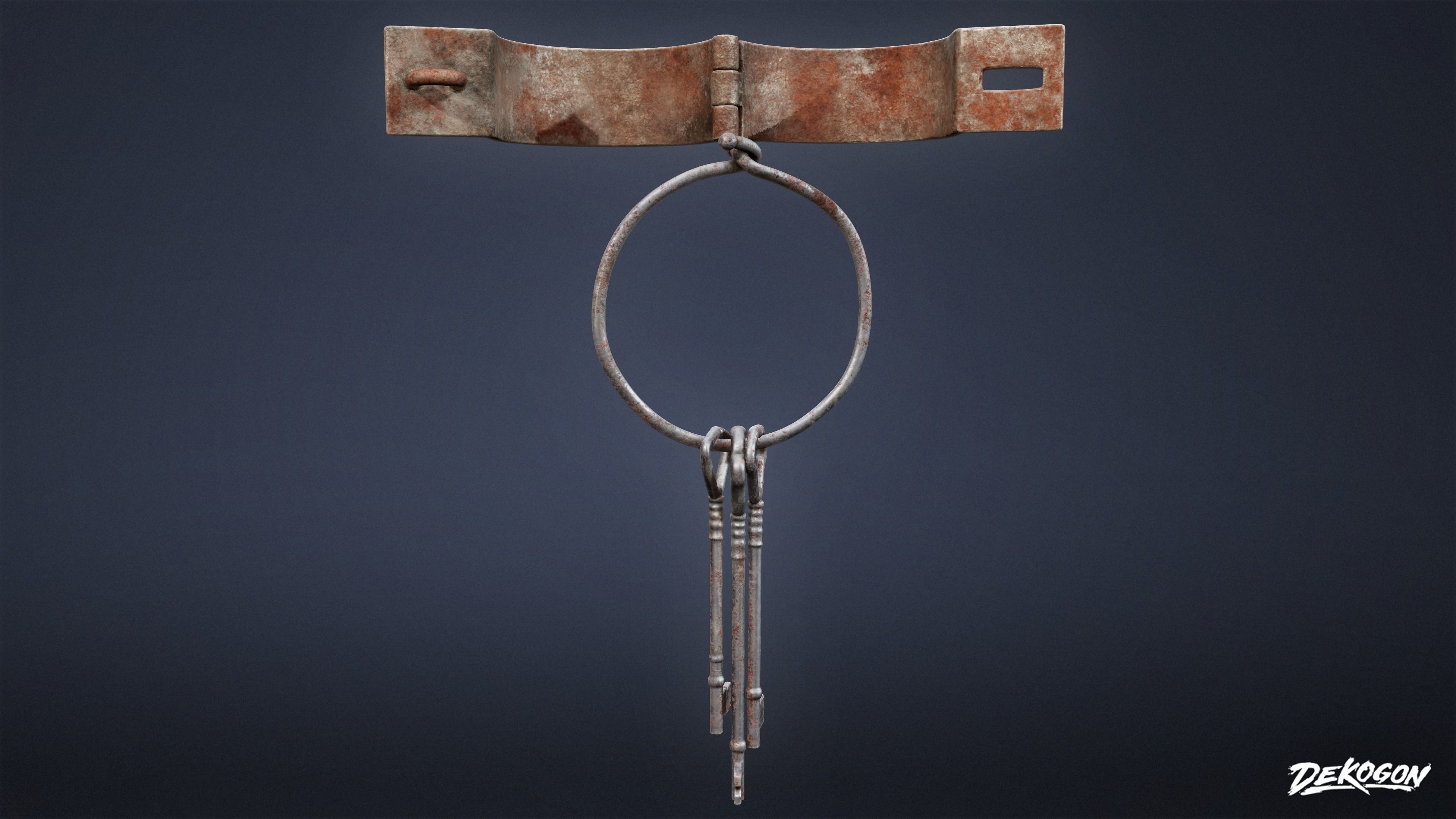 PIRATES - Shackle Chains 01 - NANITE AND LOW POLY Low-poly 3D model_26