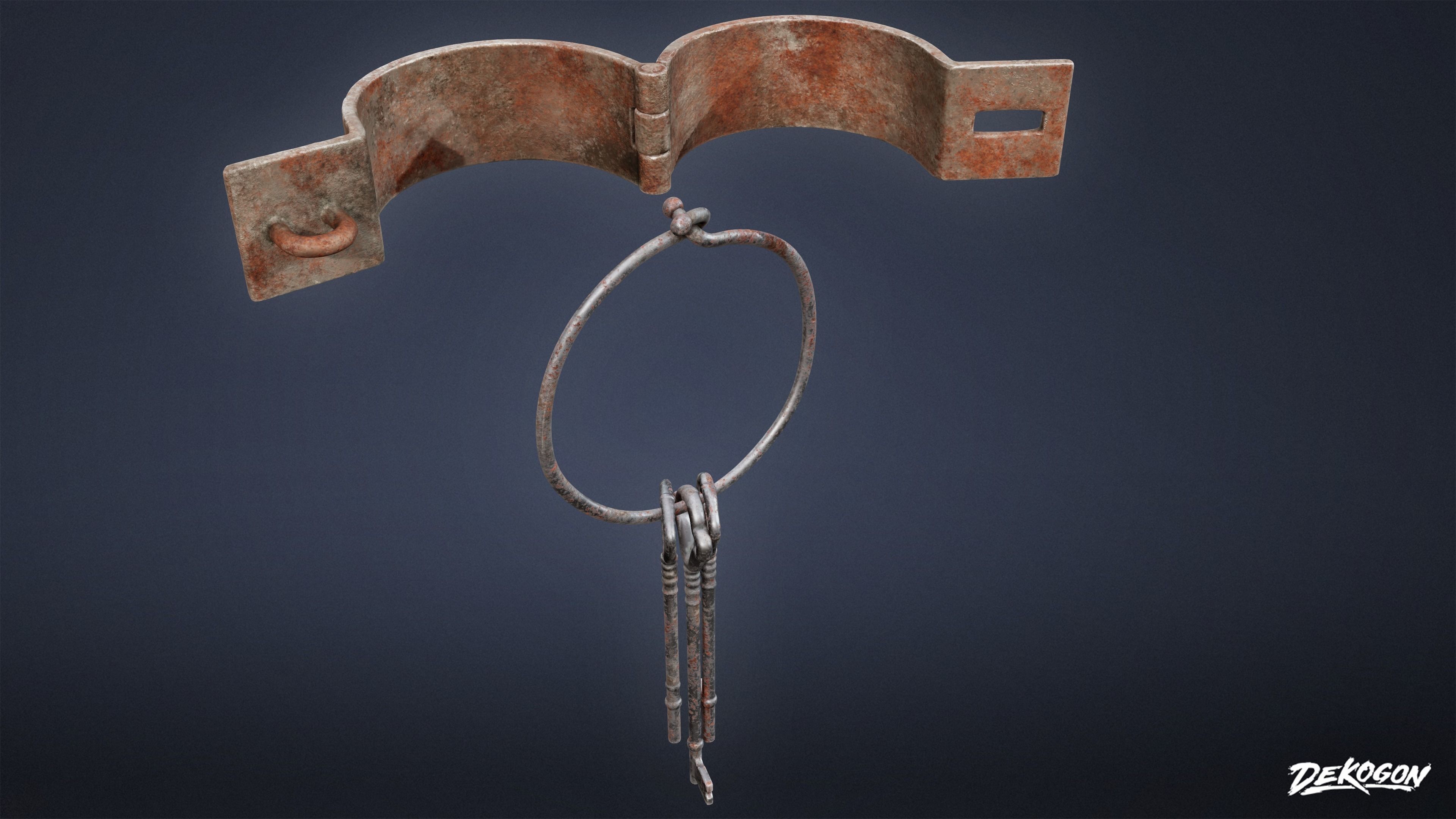 PIRATES - Shackle Chains 01 - NANITE AND LOW POLY Low-poly 3D model_25