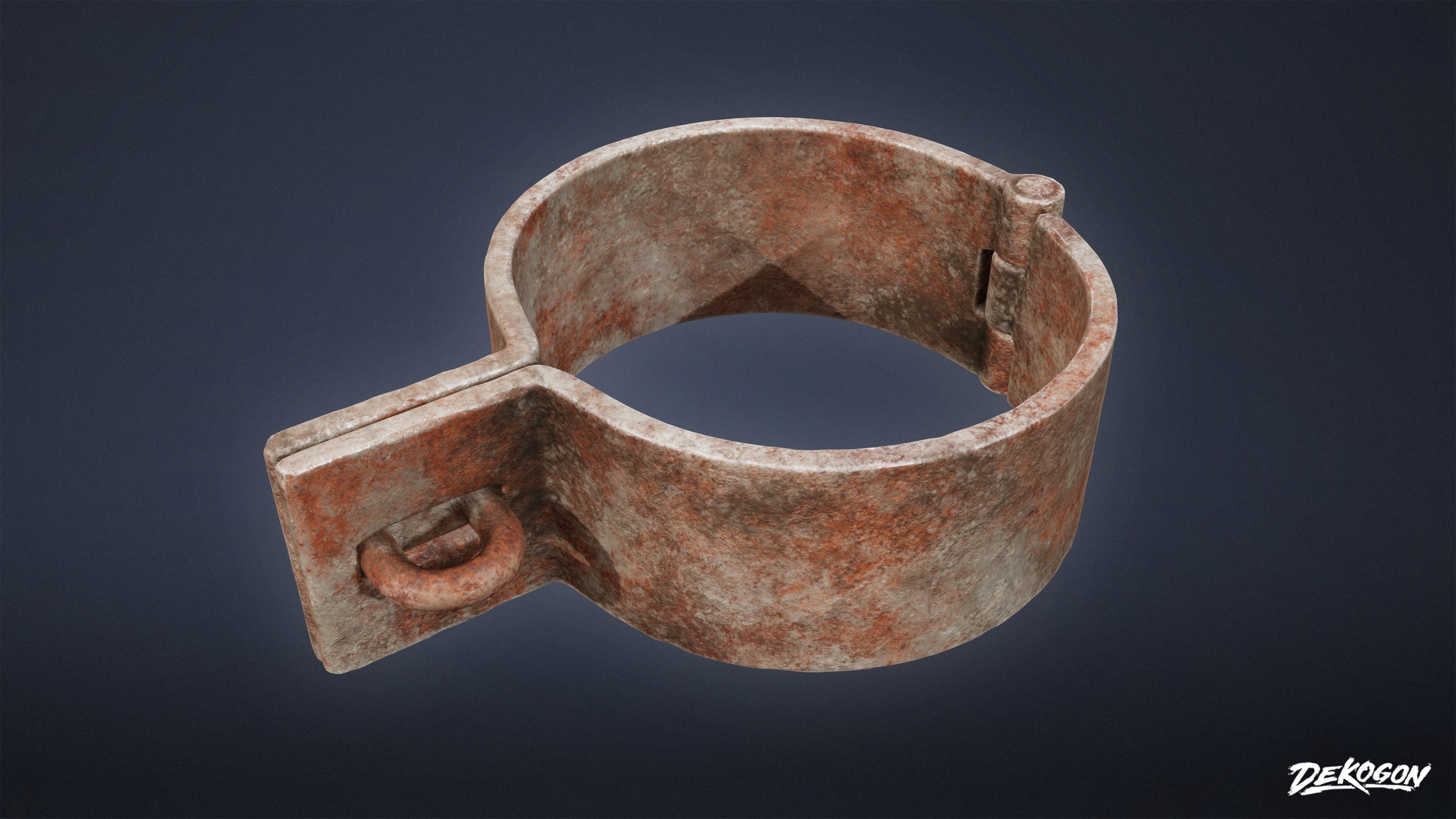 PIRATES - Shackle Chains 01 - NANITE AND LOW POLY Low-poly 3D model_7