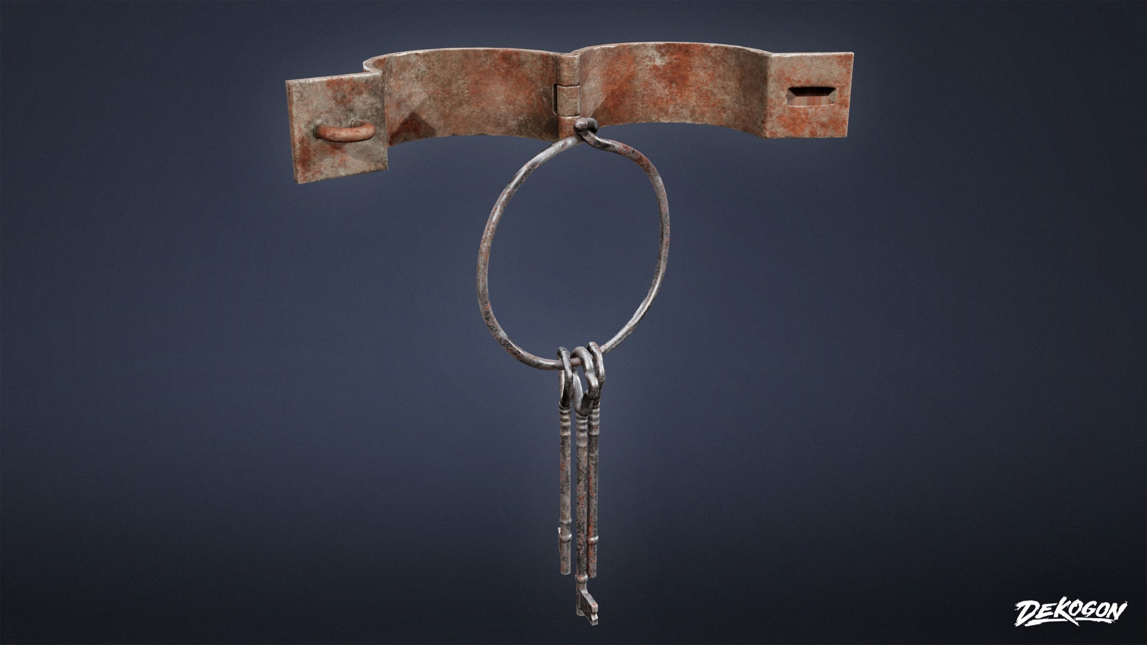 PIRATES - Shackle Chains 01 - NANITE AND LOW POLY Low-poly 3D model_13